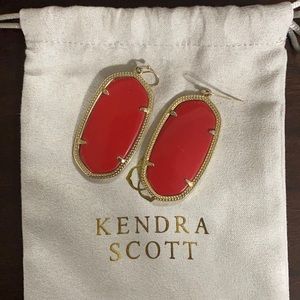 Kendra Scott Red Danielle earrings